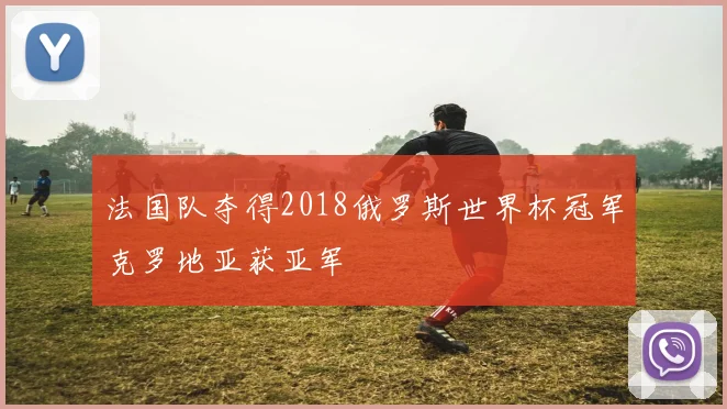 法国队夺得2018俄罗斯世界杯冠军克罗地亚获亚军